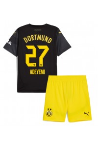 Fotbalové Dres Borussia Dortmund Karim Adeyemi #27 Dětské Venkovní Oblečení 2024-25 Krátký Rukáv (+ trenýrky)